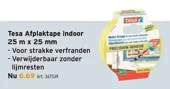 GAMMA Tesa afplaktape indoor aanbieding