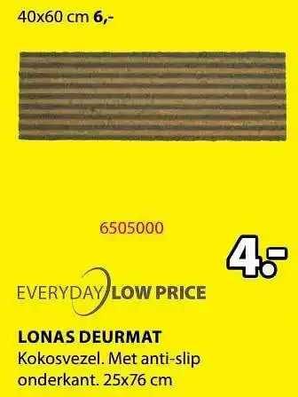 Jysk Lonas deurmat aanbieding