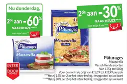 Intermarché Pâturages Mozzarella aanbieding