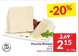 Intermarché Pecorino Romano aanbieding