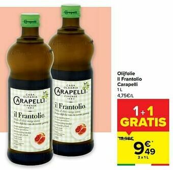Carrefour Olijfolie il frantolio carapelli aanbieding