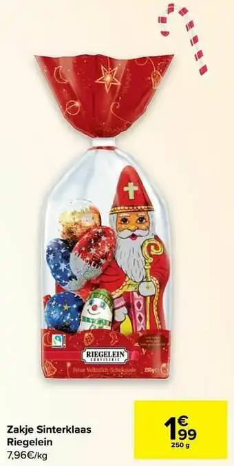 Zakje sinterklaas riegelein