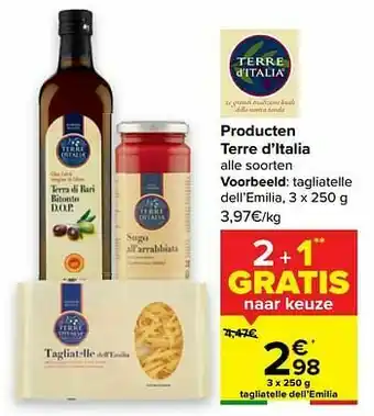 Terre d’italia tagliatelle dell’emilia