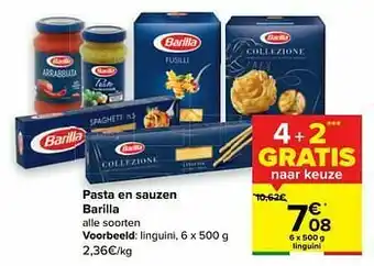 Carrefour Barilla linguini aanbieding