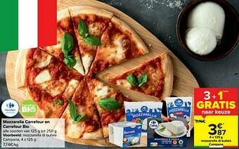 Carrefour Mozzarella di bufala campana aanbieding