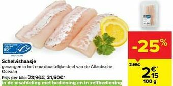 Carrefour Schelvishaasje aanbieding