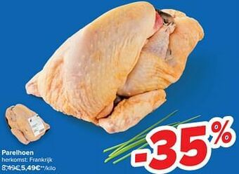 Carrefour Parelhoen aanbieding