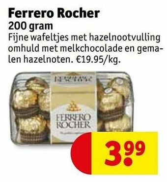 Kruidvat Ferrero rocher aanbieding