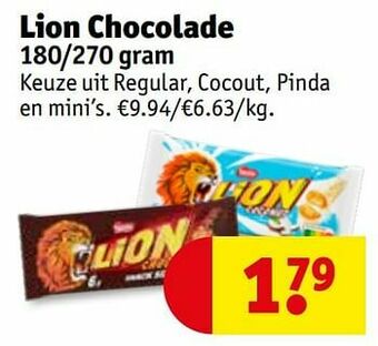 Kruidvat Lion chocolade aanbieding