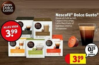 Kruidvat Nescafé dolce gusto aanbieding