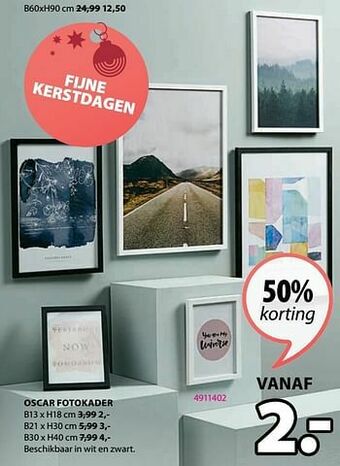 Jysk Oscar fotokader aanbieding