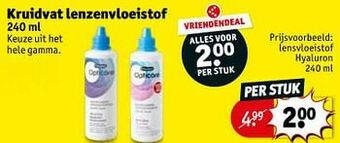 Kruidvat Lensvloeistof hyaluron aanbieding