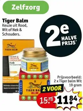 Kruidvat Tiger balm wit aanbieding