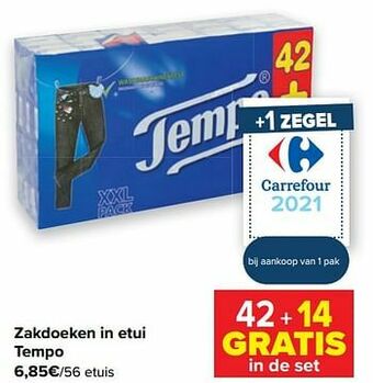 Zakdoeken in etui tempo