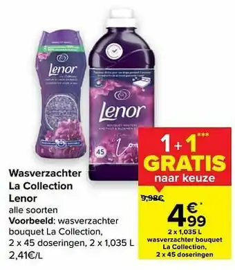 Carrefour Wasverzachter bouquet la collection aanbieding