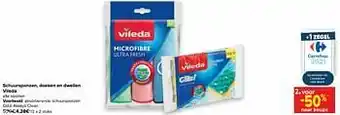 Carrefour Absorberende schuursponzen glitzi always clean aanbieding