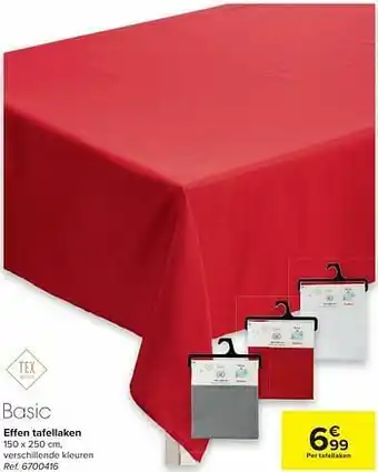 Carrefour Effen tafellaken aanbieding