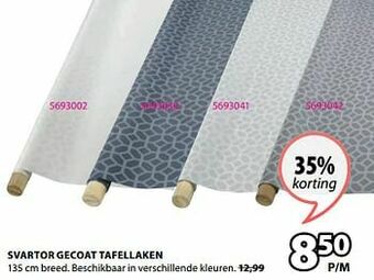 Jysk Svartor gecoat tafellaken aanbieding
