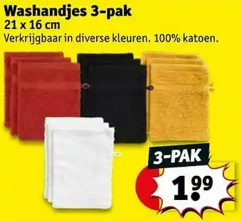 Kruidvat Washandjes aanbieding