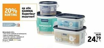 GAMMA Gamma superieur muurverf aanbieding