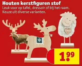 Kruidvat Houten kerstfiguren stof aanbieding