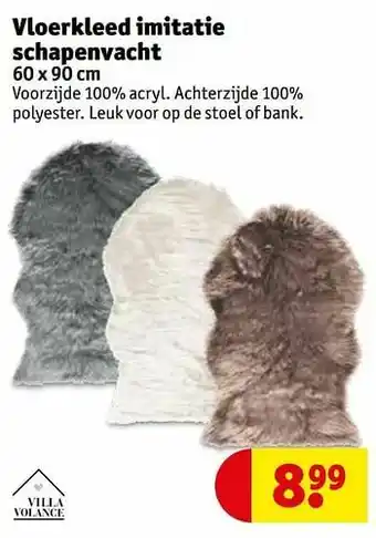 Kruidvat Vloerkleed imitatie schapenvacht aanbieding