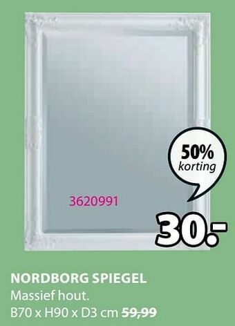 Jysk Nordborg spiegel aanbieding