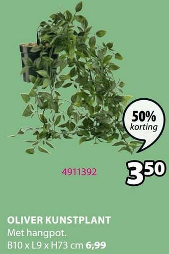 Jysk Oliver kunstplant aanbieding