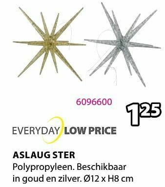 Jysk Aslaug ster aanbieding