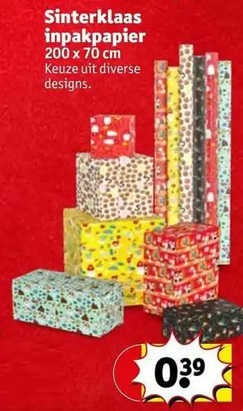 Sinterklaas inpakpapier
