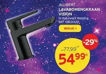 Brico Allibert lavabomengkraan vision aanbieding