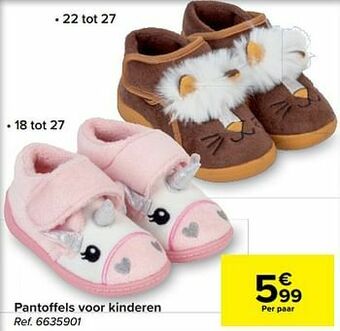 Carrefour Pantoffels voor kinderen aanbieding