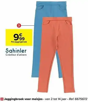 Carrefour Jeggingbroek voor meisjes aanbieding