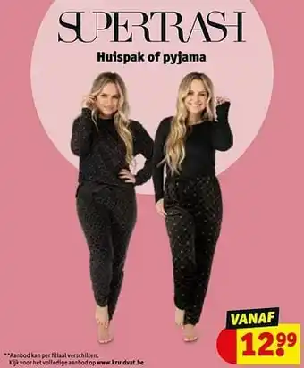 Kruidvat Huispak of pyjama aanbieding