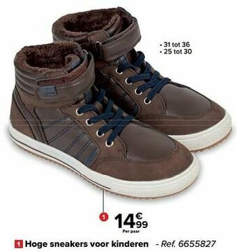 Carrefour Hoge sneakers voor kinderen aanbieding