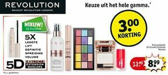 Kruidvat 5d extreme extension mascara aanbieding