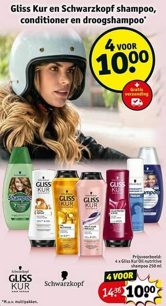 Kruidvat Gliss kur oil nutritive shampoo aanbieding