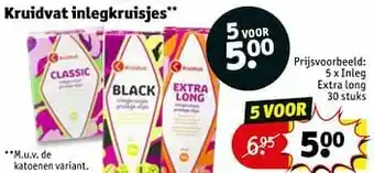 Kruidvat Kruidvat inlegkruisjes extra long aanbieding