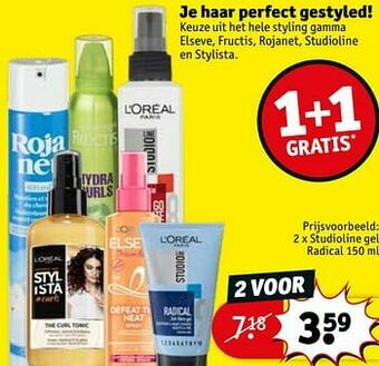 Kruidvat Studioline gel radical aanbieding