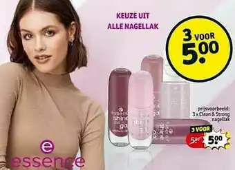 Kruidvat Clean + strong nagellak aanbieding