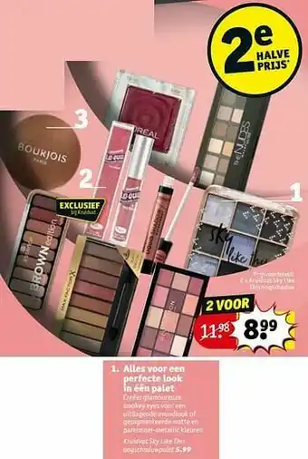 Kruidvat Alles voor een perfecte look in één palet aanbieding