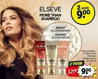 Kruidvat More than shampoo extraordinary oil aanbieding