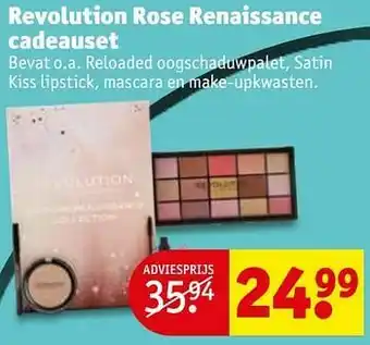 Kruidvat Revolution rose renaissance cadeauset aanbieding