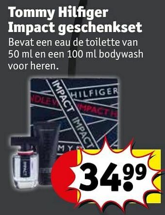 Kruidvat Tommy hilfiger impact geschenkset aanbieding
