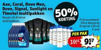Kruidvat Dove deospray original aanbieding