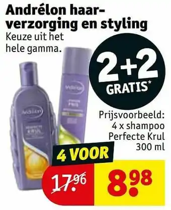 Kruidvat Shampoo perfecte krul aanbieding