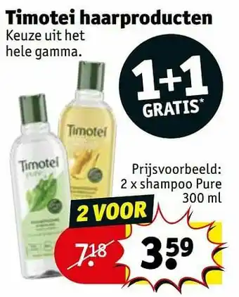 Kruidvat Shampoo pure aanbieding