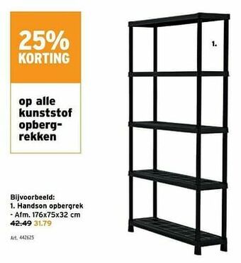 GAMMA Handson opbergrek aanbieding