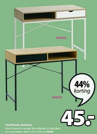 Jysk Trappedal bureau aanbieding