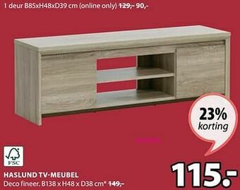 Jysk Haslund tv-meubel aanbieding